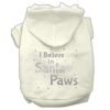Screenprint Santa Paws Pet Hoodies