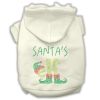 Santa's Elf Rhinestone Dog Hoodie