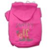 Santa's Elf Rhinestone Dog Hoodie