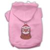 Hipster Penguin Rhinestone Dog Hoodie