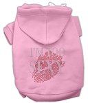 I'm Too Sexy Rhinestone Hoodies (Color/Size: Pink XXXL)