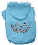Jack O' Lantern Rhinestone Hoodies (Color/Size: Baby Blue XS)