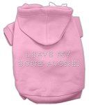 Leave My Bone Alone! Hoodies (Color/Size: Pink XS)
