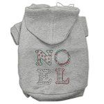 Noel Rhinestone Hoodies (Color/Size: Grey XS)
