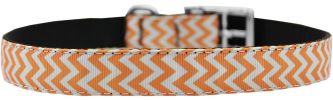 Chevrons Nylon Dog Collar with classic buckle 3/4"