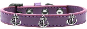 Silver Anchor Widget Dog Collar