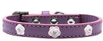 Light Pink Rose Widget Dog Collar (Color/Size: Lavender Size 20)