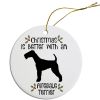 Breed Specific Round Christmas Ornament