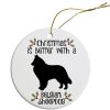 Breed Specific Round Christmas Ornament