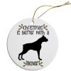 Breed Specific Round Christmas Ornament