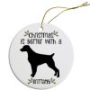 Breed Specific Round Christmas Ornament