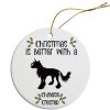 Breed Specific Round Christmas Ornament