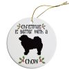 Breed Specific Round Christmas Ornament