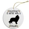 Breed Specific Round Christmas Ornament