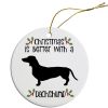 Breed Specific Round Christmas Ornament