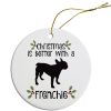Breed Specific Round Christmas Ornament