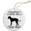 Breed Specific Round Christmas Ornament
