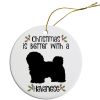 Breed Specific Round Christmas Ornament