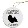 Breed Specific Round Christmas Ornament