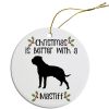 Breed Specific Round Christmas Ornament