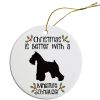 Breed Specific Round Christmas Ornament