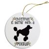 Breed Specific Round Christmas Ornament