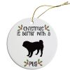 Breed Specific Round Christmas Ornament