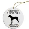 Breed Specific Round Christmas Ornament