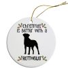 Breed Specific Round Christmas Ornament