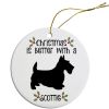 Breed Specific Round Christmas Ornament