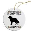 Breed Specific Round Christmas Ornament