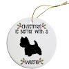 Breed Specific Round Christmas Ornament