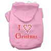 I Heart Christmas Screen Print Pet Hoodies