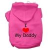 I Love My Daddy Screen Print Pet Hoodies