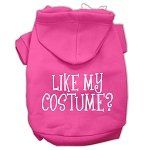 Like my costume? Screen Print Pet Hoodies (Color/Size: Bright Pink Size M)
