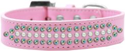 Ritz Pearl and AB Crystal Dog Collar