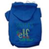Santa's Elf Rhinestone Dog Hoodie