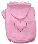 Heart and Crossbones Hoodies (Color/Size: Pink XL)