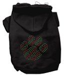Holiday Paw Hoodies (Color/Size: Black XL)