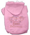 Happy Halloween Rhinestone Hoodies (Color/Size: Pink XL)