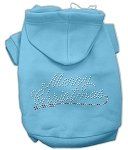 Merry Christmas Rhinestone Hoodies (Color/Size: Baby Blue S)