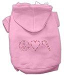 Peace, Love and Candy Canes Hoodies (Color/Size: Pink M)