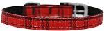 Plaid Nylon Dog Collar with classic buckle 3/8"