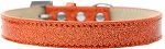 Tulsa Plain Ice Cream Dog Collar (Color/Size: Orange Size 18)