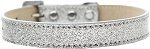 Tulsa Plain Ice Cream Dog Collar (Color/Size: Silver Size 18)