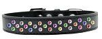 Sprinkles Dog Collar Confetti Crystals (Color/Size: Size 18 Black)