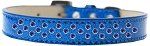 Sprinkles Ice Cream Dog Collar Blue Crystals (Color/Size: Size 18 Blue)