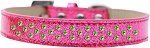 Sprinkles Ice Cream Dog Collar Lime Green Crystals (Color/Size: Size 20 Pink)