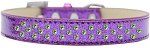 Sprinkles Ice Cream Dog Collar Lime Green Crystals (Color/Size: Size 20 Purple)