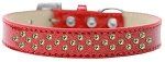 Sprinkles Ice Cream Dog Collar Lime Green Crystals (Color/Size: Size 20 Red)